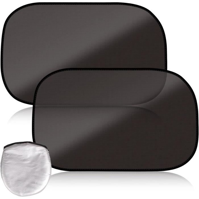 Pare-Soleil Voiture Bébé Caramaz - 2 Pièces 48x30cm - Protection UV 98% - Ventouses Fortes