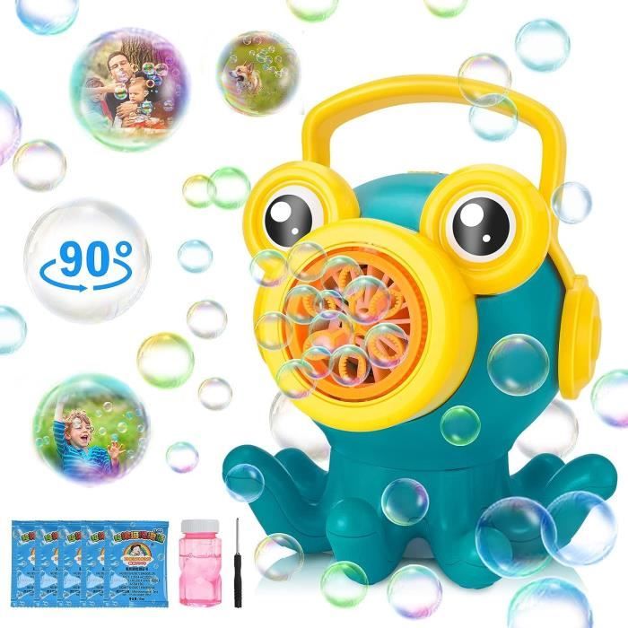 Machine à Bulles 18000+ Bulles/Min Avec LED - BuzzoXerex Portable Pour Enfants, Mariages & Fêtes (Blanc)