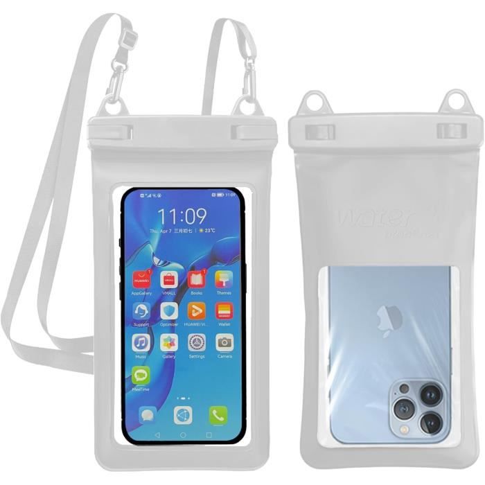 Pochette ?�tanche pour t?�l?�phone SSS - Natation - Noir - IPX8 - Lani?�re polyvalente - Haute 