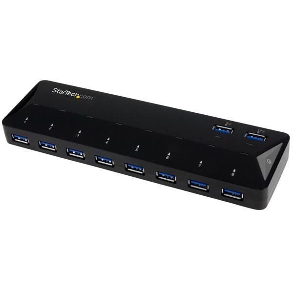 StarTech.com Hub USB 3.0 à 10 ports avec ports de charge et synchronisation - 2x 1,5 A (ST103008U2C)
