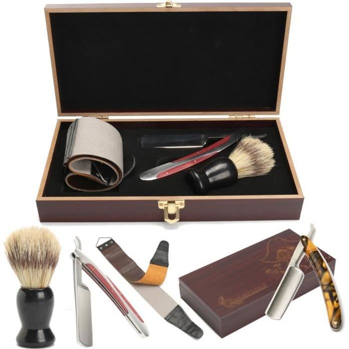 Kit De Coupe Chou Rasoir Pro Homme Barbier Traditionnel - Cdiscount Au  quotidien