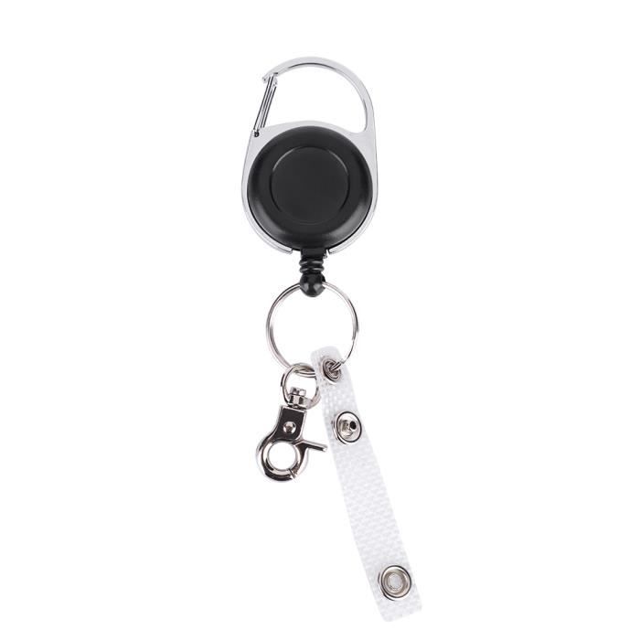 3 Pièces, Porte-Clés Rétractables, Porte Clef Retractable, Enrouleur Rétractable, Avec 60 Cm De