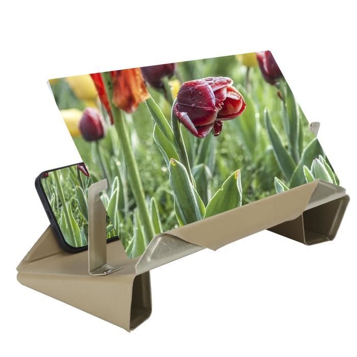 ORETECH Loupe Écran Téléphone 14 Pouces - Amplificateur HD Portable 3X, Support Pliable, Anti-UV Pour Films & Vidéos