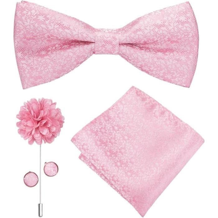 Lot Nœuds Papillons + Pochettes En Soie Pour Homme - Accessoires élégance, Occasion Comme Neuf