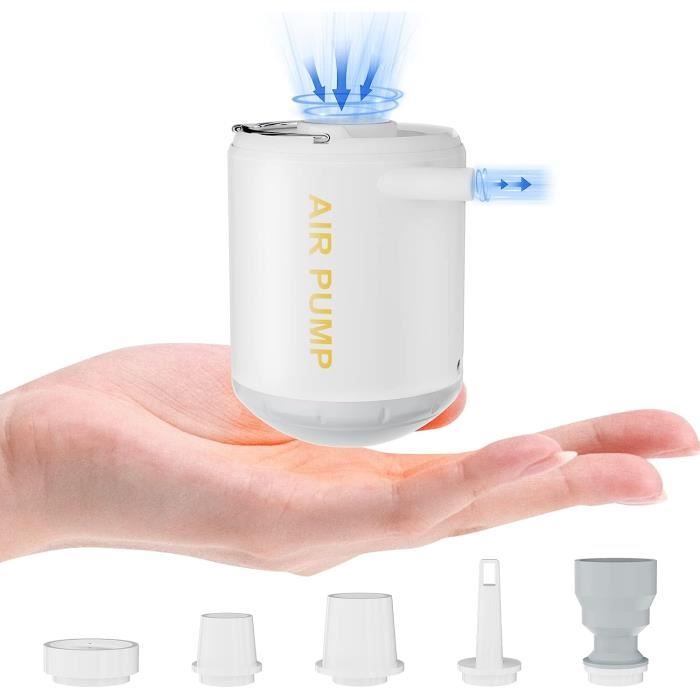 Mini Pompe électrique 400 L/min – 50 W – 3 Buses – Pour Matelas, Piscine, Ballon – Gonflage Et Dégonflage