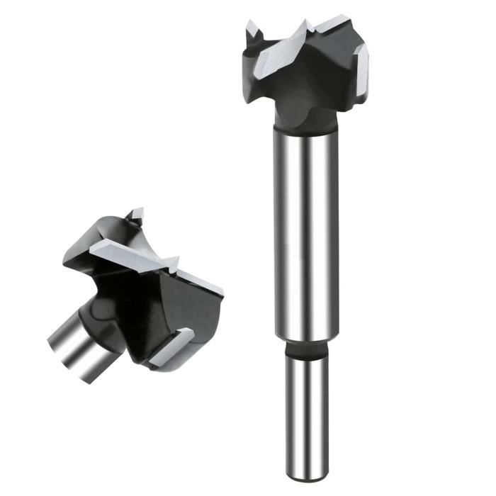 Set 3 Mèches Forstner Carbure 20mm 21mm 22mm – Perceuse Bois, Contreplaqué, Charnières 3-en-1