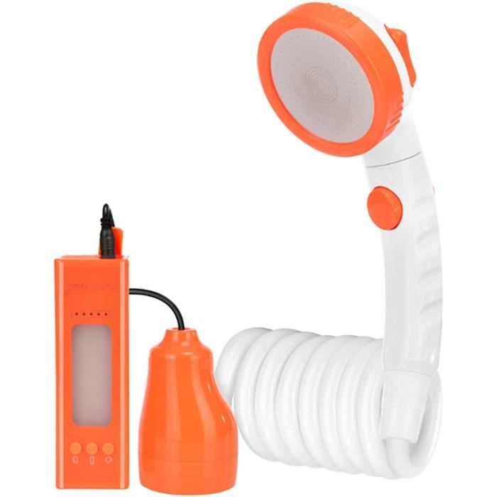 Douche Portable Camping ONHERM - Pompe Rechargeable 6000mAh - Pression Réglable - Sac Filet