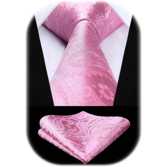 Cravate Homme Carven 100% Soie - Coloris Rose - Neuve Avec étiquettes