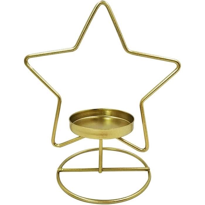 Bougeoir De Noël En Grès Rouge Forme Nœud - Pour Bougies Coniques, Décoration Festive