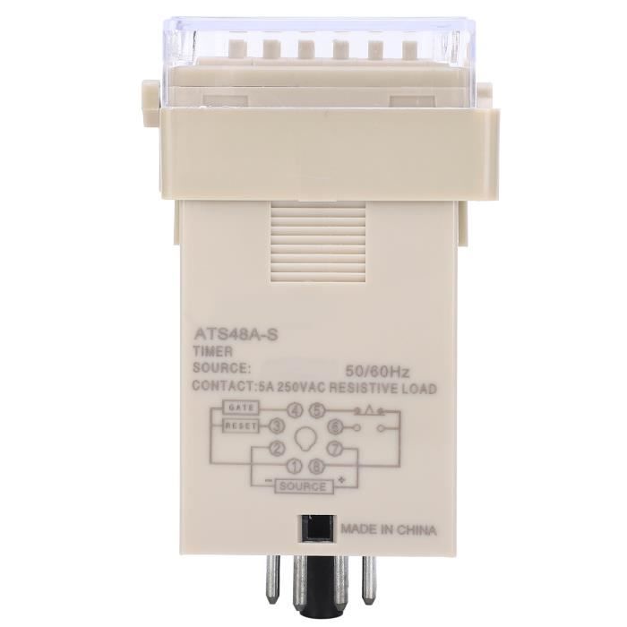 Relais temporisé programmable - EJ.LIFE - YJ48S-S-2ZH - 0,1 S à 99 h