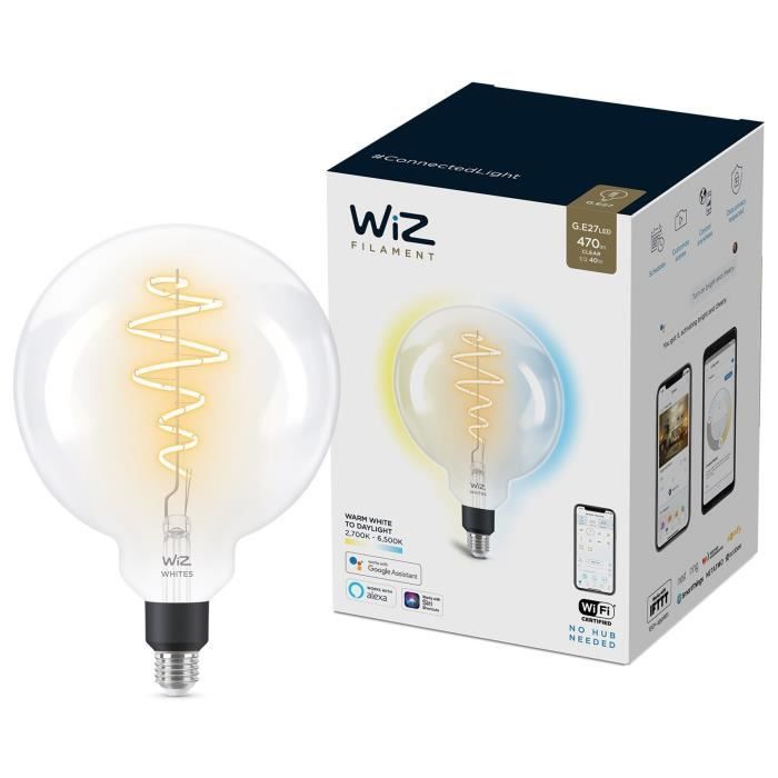 WiZ Ampoule connectée Globe géant Blanc variable E27 40W