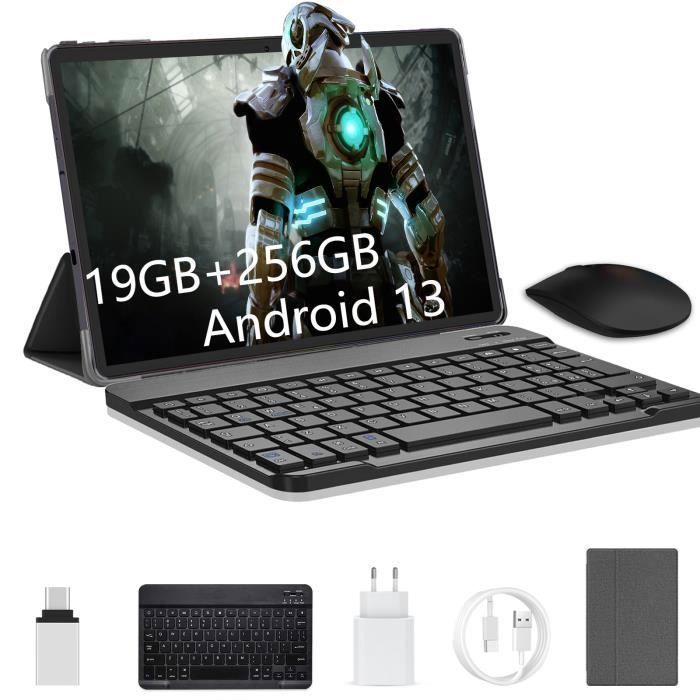 Tablette Tactile – Android 13 – 10.1 Pouces – 19Go RAM – 256Go ROM – 5G Wi-Fi