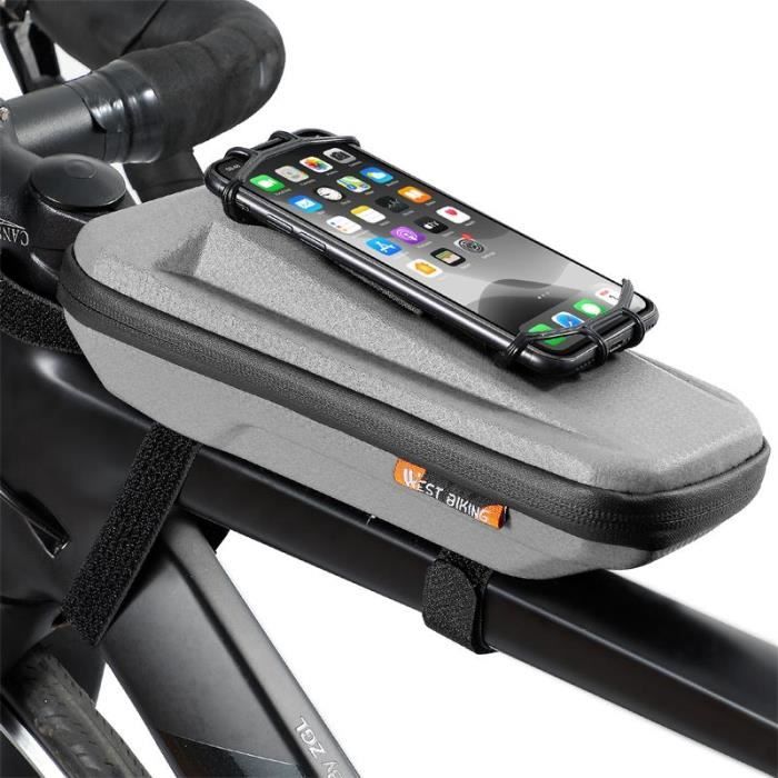 Sac De Cadre Triangle Vélo Wildman – Capacité 1,2 L, EVA, Tube Supérieur, Noir