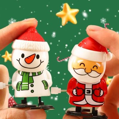 Jouets à Remonter Noël - Lot De 9 Figurines Mécaniques (Père Noël, Renne, Bonhomme De Neige...)