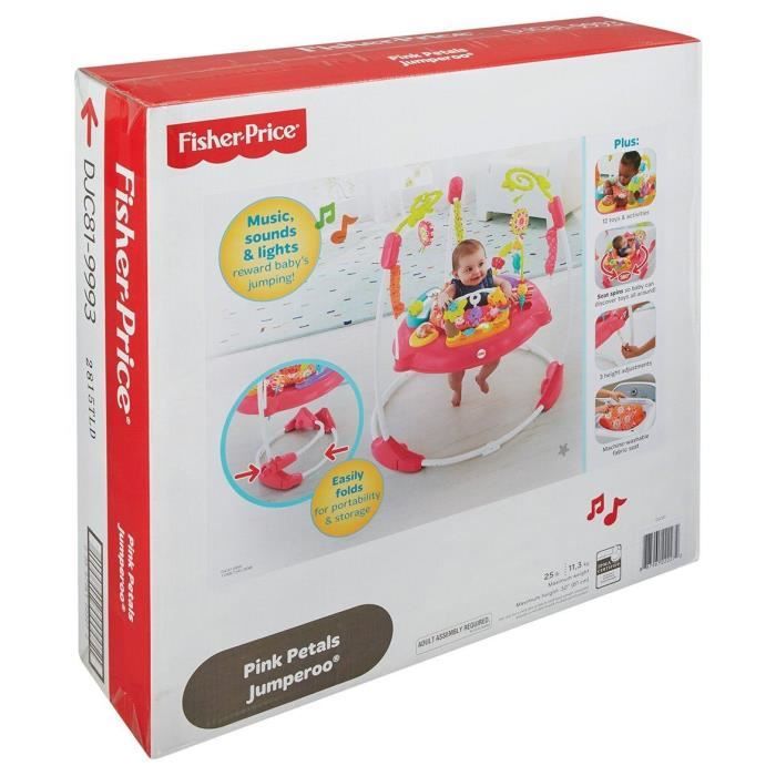 Fisher price sale pink petals jumperoo