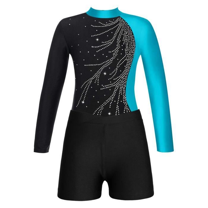 Ranrann - Justaucorps Et Short De Gymnastique Pour Garçon - Taille 5-16 Ans - Polyester/Élasthanne - Danse, Ballet, Patinage