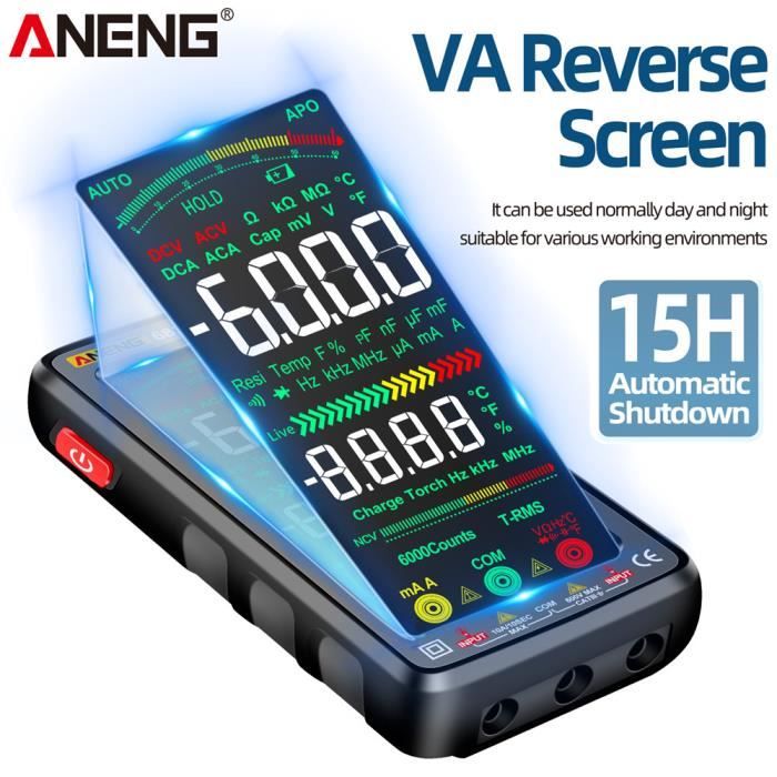 Multimètre Numérique Intelligent ANENG 683/682/681 - True RMS, AC/DC, Main, Tout-en-un