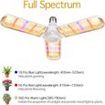 Lampe de Croissance pour Plantes, E27 150W Lampe pour Plante 414 LEDs Lampe Horticole 180° Enluminure Secteur Spectre Complet p[126]-2