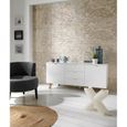 Carrelage de mosaïque-Plaque mosaïque mur et sol en marbre naturel coloris beige mat - 30 x 30 cm-2