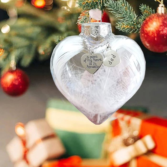Décoration De Noël En Forme De Cœur En Céramique Blanche – Pendule Personnalisable, Cordon Doré Inclus, Pour Sapin Et Déco Intérieure - 13