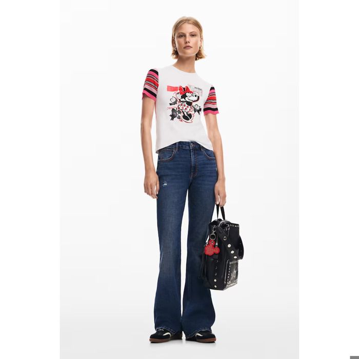 Desigual Mickey Mouse backpack with studs black au meilleur prix sur