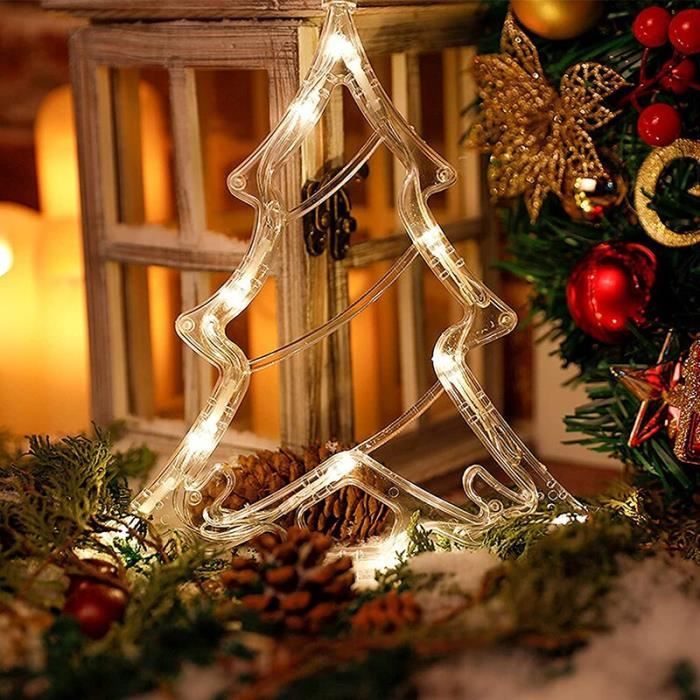 Étoile Guirlande lumineuse à ventouse pour fenêtre de noël, décoration de  fond pour la maison, la chambre à c - Cdiscount Maison