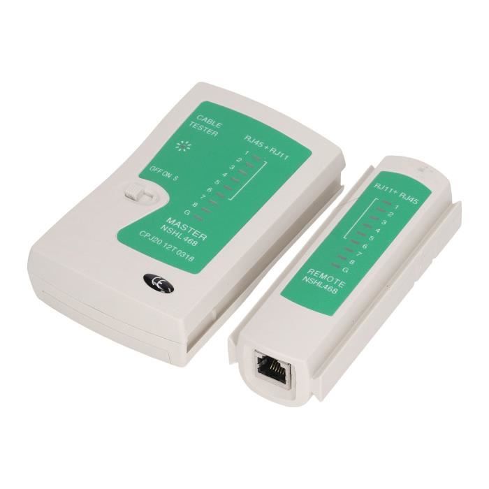 TD® Kit portable de test Ethernet câble réseau kit rj 45 pince / dégonfler  rj 11 cat5/cat6 / Détecteur de fil ligne - Cdiscount Informatique