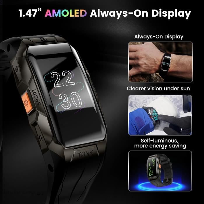 Montre connectée etanche hotsell 100m