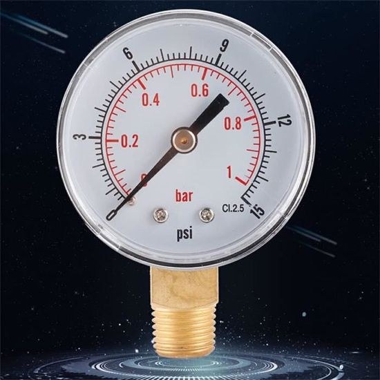 Mètre de pression d'air Portable industriel pneumatique jauge en acier  inoxydable baromètre de haute précision accessoires d'outils de mesure