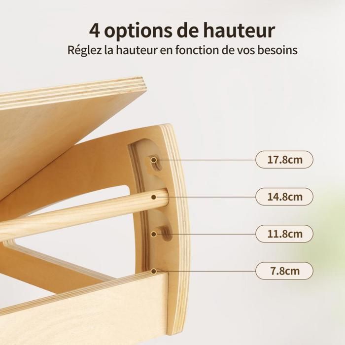Repose-pieds Ergonomique Semi-circulaire Pour Bureau - Anti-fatigue - Support Pour Les Pieds