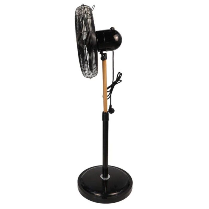 Ventilateur sur Pied 60W sur Mat en Bois réglable Ventilateur — free download