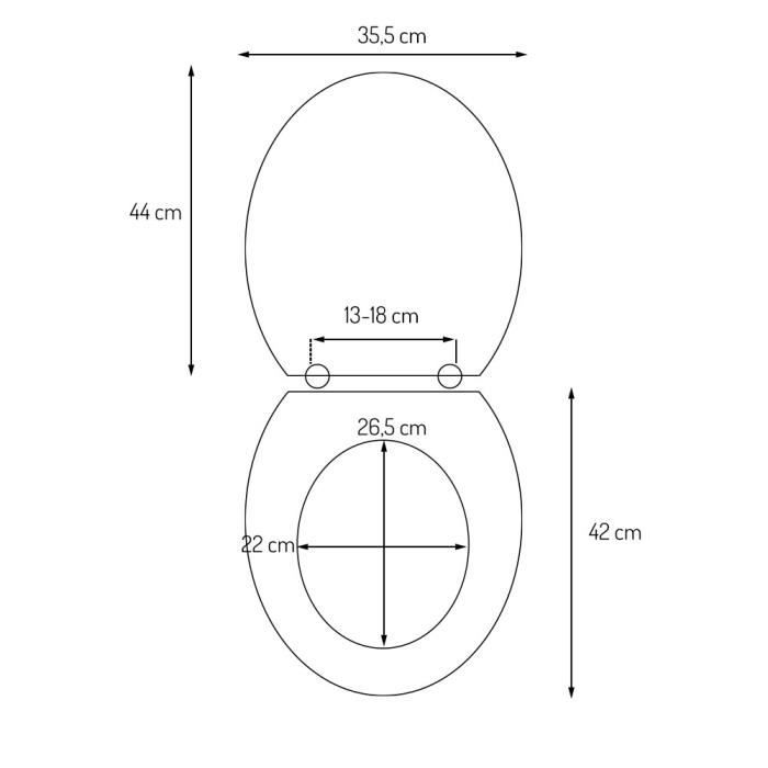 Abattant wc entraxe 16 cm online