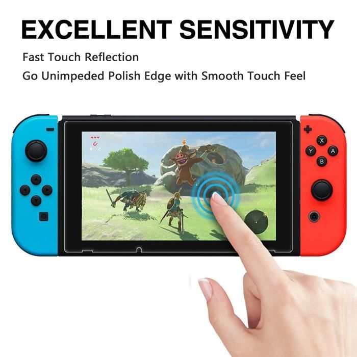 Protection d'écran premium en verre trempé pour Nintendo Switch