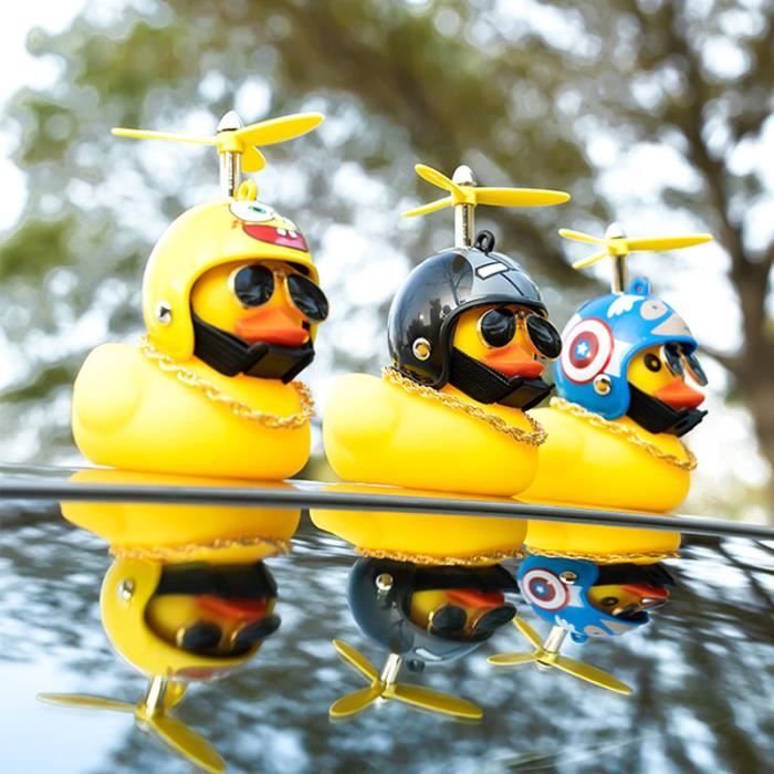 Noir 8 - Voiture Canard Avec Casque Vent Brisé Pendentif Petit Canard
