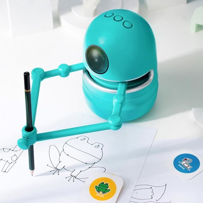 FYDUN Robot De Dessin Intelligent Robot De Dessin Pour Enfants Robot De Dessin Automatique éducatif Interactif Avec 100 Ciel Rose - Jeux - Jouets