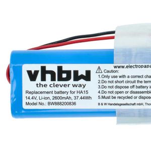 Batterie remplace Ecovacs 201-1913-4200, 201-1913-4201 pour robot