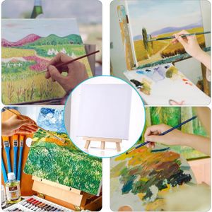 Lot De 5 Toiles à Peindre Cœur 20x20 Cm En Coton - Parfaites Pour Acrylique Et Huile, Idéales Pour Artistes Créatifs