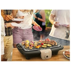 Barbecue électrique UFESA BB7640 - Faible fumée, résistance thermique, arrêt automatique - Surface 38x24 cm