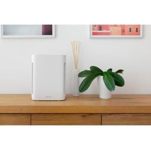 Purificateur D'Air HOMCOM HEPA Avec Ioniseur - CADR 225m³/h, 4 Vitesses, Mode Nuit, Pour Pièce Jusqu'à 24m²