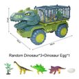 CAMION,A 3 Dinosaurs 1 Egg--Voiture jouet dinosaure Transport véhicule Indominus Rex Jurassic World parc camion modèle jeu pour enfa-0