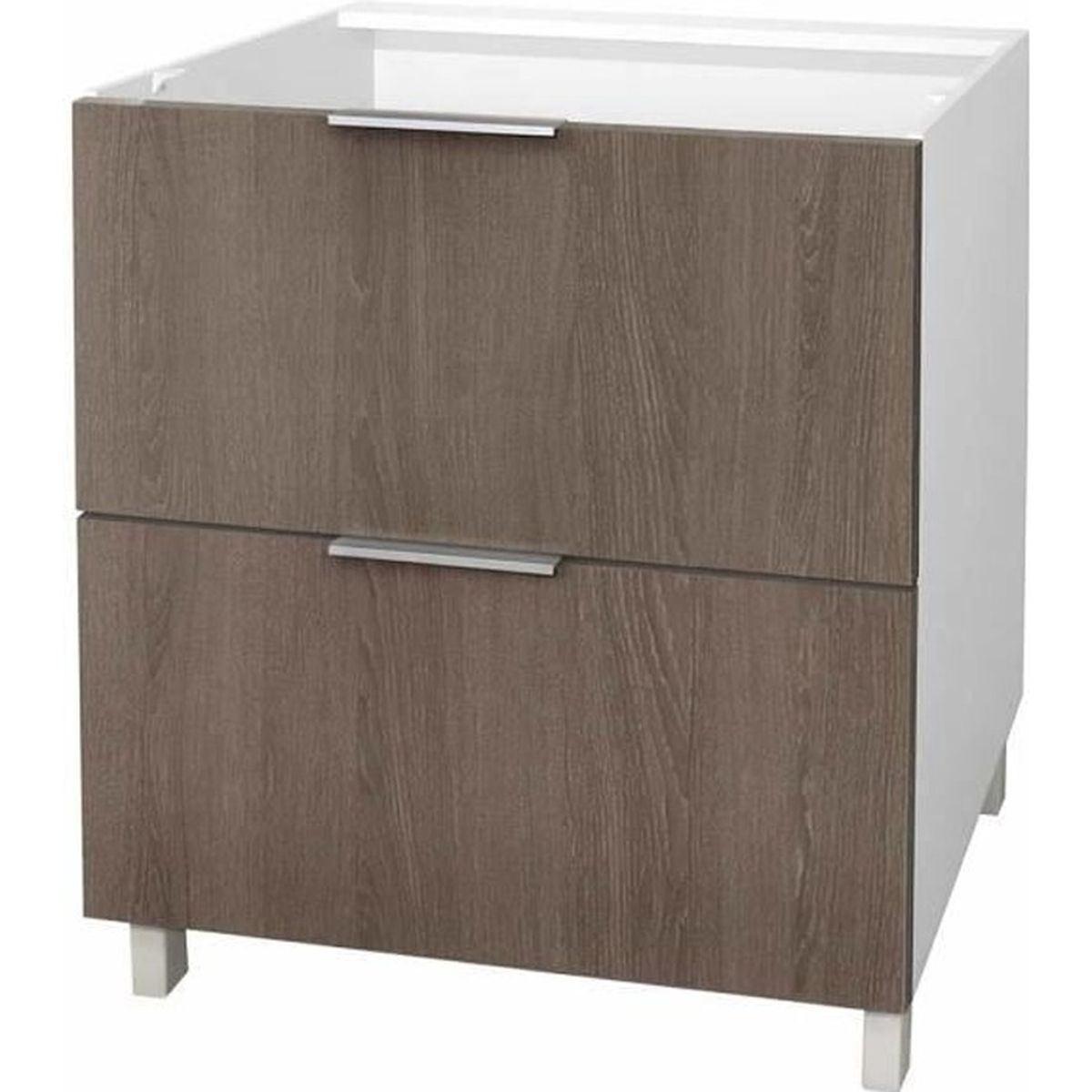MOB caisson bas de cuisine 14 tiroirs - 14cm - Chêne - Achat MOB caisson bas de cuisine 14 tiroirs - 14cm - Chêne - Achat
