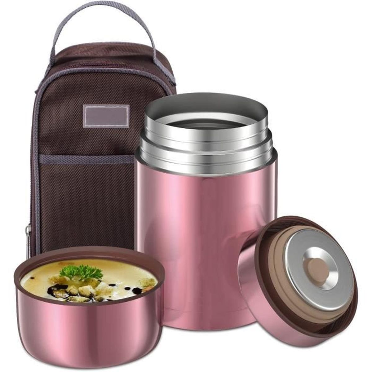 Sac Isotherme Repas, 5.5 L Lunch Bog Avec Feuille D'Aluminium Isolée, Petit Panier Repas Étanche Mini Sac à Lunch Isolé(Noir) - Maison