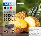 1001 PILES BATTERIES 604XL Pack de 4 Compatible Cartouche pour Epson XP 2200 pour Epson 604 XL pour Expression Home XP-2200 XP-2205 XP-3205 XP-3200