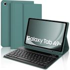 DOCCMIK Clavier Coque Pour Samsung Galaxy Tab A9 - A9 Plus 11 Pouces 2023 Sm-X210-X216-X218 Tablette Azerty F-Vert foncé