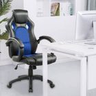 IWMH Chaise de Bureau Fauteuil de Bureau - Moderne Confortable Ergonomique PU - Hauteur Réglable - Bleu - Intimate WM Heart