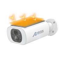 ANRAN Caméra de surveillance à batterie avec panneau solaire encastré camera sans fil - C3