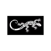 salamandre maori blanc logo 4652 autocollant adhésif sticker - Taille : 17 cm