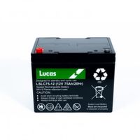Batterie Plomb étanche Stationnaire et Cyclage Lucas VRLA AGM LSLC75-12 12V 75Ah