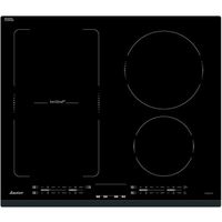 SAUTER Table de cuisson  induction SPI6467B - 3 foyers - Commandes tactiles