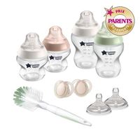 Biberon Kit Naissance Closer to Nature - TOMMEE TIPPEE - Transparent - Anti-colique - Silicone